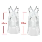 Transparent TPU Apron Solid Color Webbing Adjustable Work Apron - Image 3