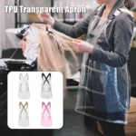 Transparent TPU Apron Solid Color Webbing Adjustable Work Apron - Image 6