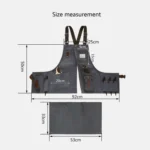 Canvas Electric Craftsmen Multi Pocket Tool Apron - Image 3