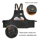 Canvas Electric Craftsmen Multi Pocket Tool Apron - Image 4