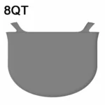 8QT Silicone Slow Cooke Liners Reusable Leakproof Crock Pot Liners