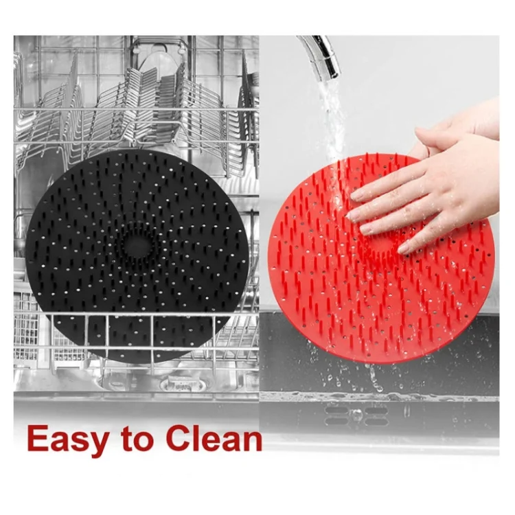 TBD06037857_B6.webp Air Fryer Reusable Silicone Liner Mat Non-Stick Steamer Pad Kitchen Accessories - Image 7