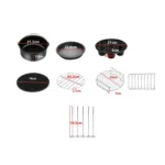 7 In 1  9-Inch Baking Cake Pan And Pizza Pan For 5.3-6.8qt Air Fryer - Image 2