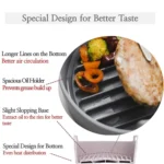Round 2 Layer Air Fryer Silicone Basket Reusable Foldabl Air Fryer Mold Liner Tray - Image 5
