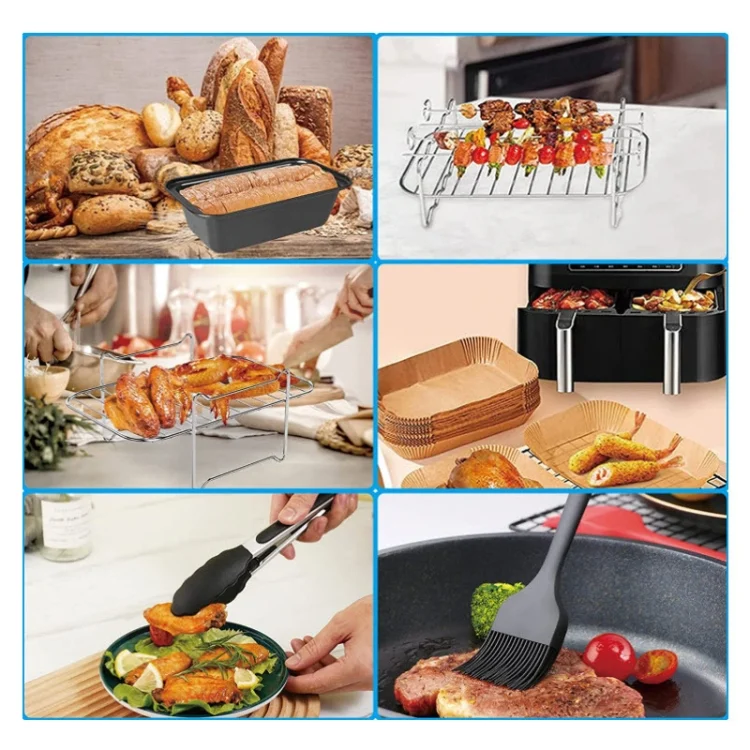 TBD06037875_6.webp For Ninja 3.7-4.2QT Air Fryer Accessories 6 in 1 Set - Image 7