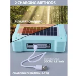 Solar Flood Light Portable Flashlight Emergency Work Light - Image 7