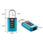 TSA Customs Code Lock Travel Luggage Lock Mini Contrast Color Design Combination Padlock - Image 4