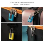 TSA Customs Code Lock Travel Luggage Lock Mini Contrast Color Design Combination Padlock - Image 7