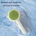 Pet Needle Combing Hair Cleaning De-frizz Brush - Image 7