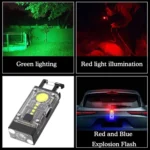Outdoor Camping Multifunctional Solar Highlighted Mini Keychain Light - Image 2