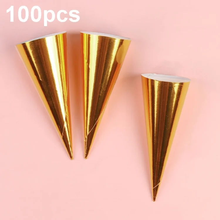 TBD0603793001A.webp 100pcs Disposable Ice Cream Paper Holder Sweet Crispy Tip Bottom Paper - Image 1