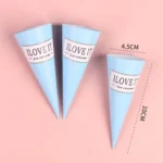 100pcs Disposable Ice Cream Paper Holder Sweet Crispy Tip Bottom Paper - Image 4