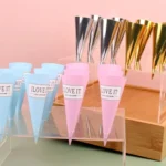 100pcs Disposable Ice Cream Paper Holder Sweet Crispy Tip Bottom Paper - Image 5