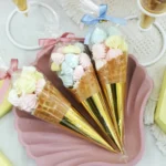 100pcs Disposable Ice Cream Paper Holder Sweet Crispy Tip Bottom Paper - Image 6