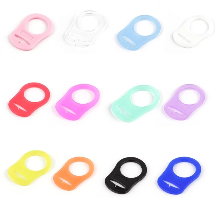 TBD06037950_B1.webp 10pcs Dummy Pacifier Holder Clip Adapter Ring Button Style Pacifier Adapter - Image 2