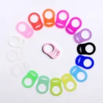 10pcs Dummy Pacifier Holder Clip Adapter Ring Button Style Pacifier Adapter - Image 4