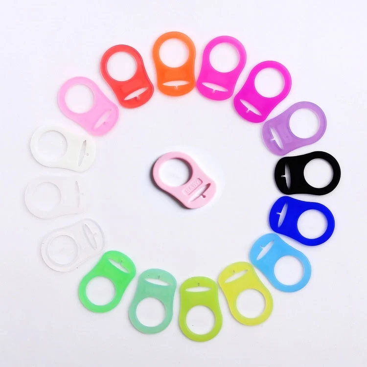 TBD06037950_B3.webp 10pcs Dummy Pacifier Holder Clip Adapter Ring Button Style Pacifier Adapter - Image 4