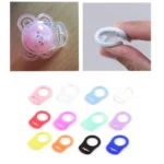 10pcs Dummy Pacifier Holder Clip Adapter Ring Button Style Pacifier Adapter - Image 6