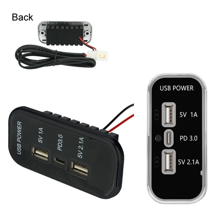 TBD06037959_B1.webp 12/24V USB+Type-C Car, RV, Boat Mobile Phone Charger Modification - Image 2