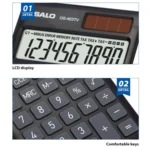 OSALO OS-403TV 10-digit LCD Screen Solar Dual Power Supply Mini Student Desktop Calculator - Image 6