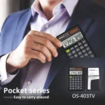 OSALO OS-403TV 10-digit LCD Screen Solar Dual Power Supply Mini Student Desktop Calculator - Image 7