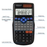 OSALO 240 Functions LCD Screen Solar Dual Power Supply Plug-in Teaching Calculator - Image 5