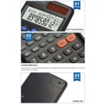 OSALO 240 Functions LCD Screen Solar Dual Power Supply Plug-in Teaching Calculator - Image 6