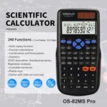 OSALO 240 Functions LCD Screen Solar Dual Power Supply Plug-in Teaching Calculator - Image 7
