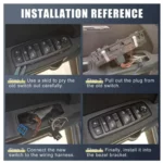 For Nissan Altima / Infiniti EX35/EX37 Car Window Switch Button Replacement Kit - Image 5