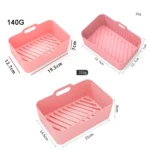 For Ninja DZ201 Air Fryer Silicone Liner Mat Reusable Basket Tray - Image 3