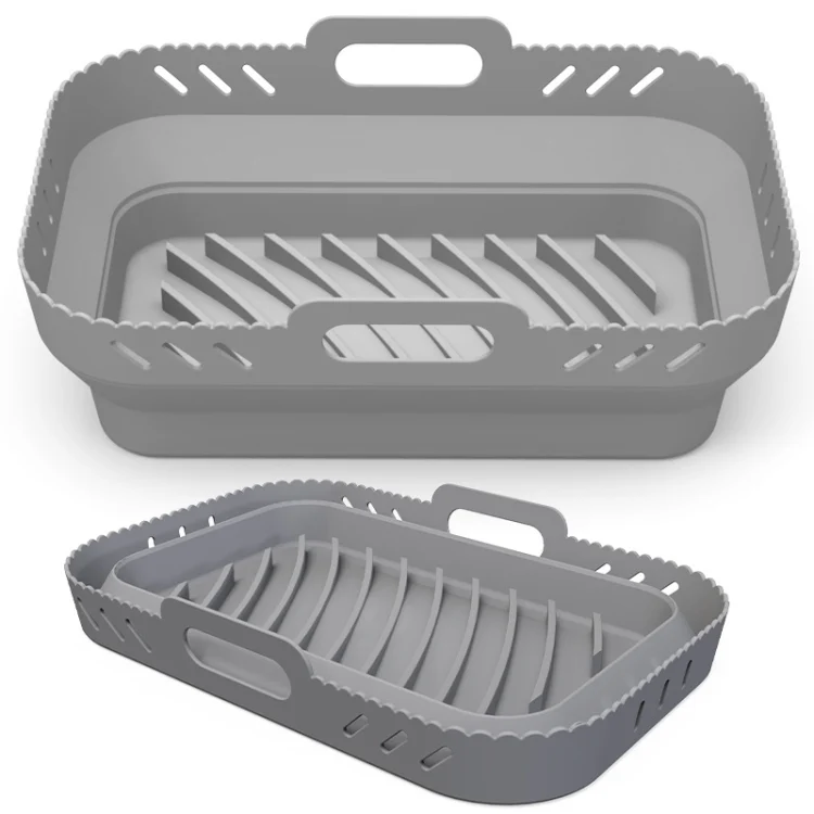 For Ninja DZ201 Air Fryer Silicone Mat Foldable Reusable Basket Tray