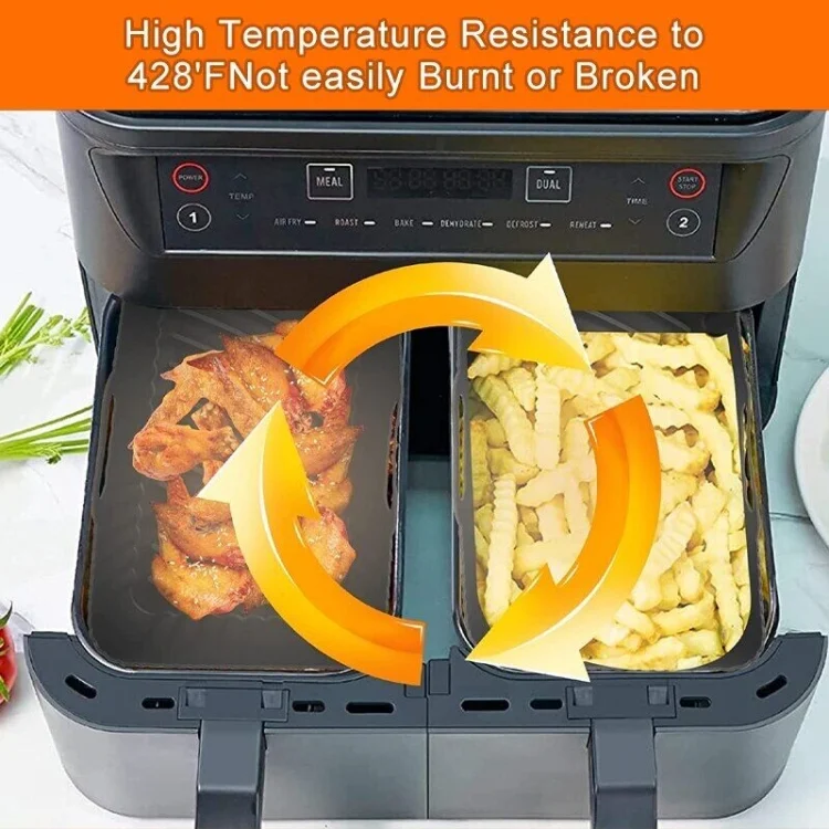 TBD06037998_B4.webp For Ninja DZ201 Air Fryer Silicone Mat Foldable Reusable Basket Tray - Image 5
