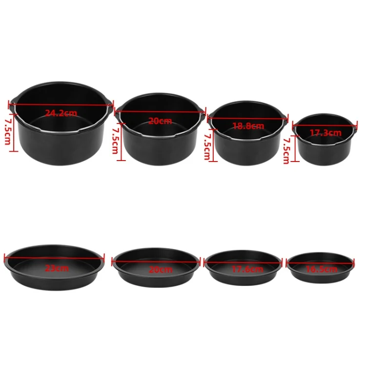 TBD06038007_B2.webp Cake Basket with Handle + Pizza Tray Air Fryer Accessory Set Bakeware - Image 3