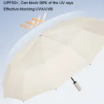 60 Bone Sunny Rain Dual-use Automatic Umbrella Wind-resistant Reinforced Sunshade UV Sun Umbrella - Image 4