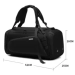 MINGLU Large-Capacity Dry And Wet Separation Gym Bag Messenger Training Bag - Image 3