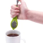 Tea Strainer Reusable Tea Infuser Built-In Plunger Portable Food-Grade Plastic Tea&Coffee Strainer - Image 4