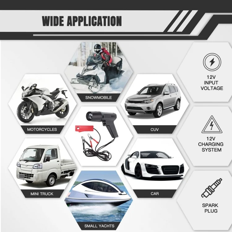 TBD06038108_8.webp Automotive Petrol Engine Ignition Timing Light Xenon Lamp Strobe Tester - Image 9