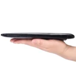 Men Long Wallet Soft Leather Zipper Mini Phone Bag Clutch Bag - Image 4
