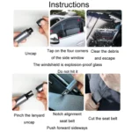 Vehicle-Mounted Multifunctional Broken Window Escape Safety Hammer - Image 11