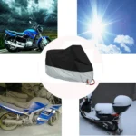 190T Motorcycle Rain Covers Dustproof Rain UV Resistant Dust Prevention Covers - Image 3