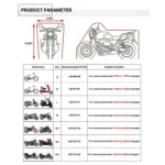 190T Motorcycle Rain Covers Dustproof Rain UV Resistant Dust Prevention Covers - Image 7