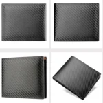 Men Wallet Carbon Fiber Horizontal Business Wallet Card Holder - Image 7