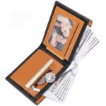 Men Wallet Carbon Fiber Horizontal Business Wallet Card Holder - Image 2