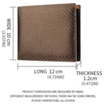 Men Wallet Carbon Fiber Horizontal Business Wallet Card Holder - Image 3