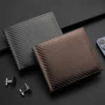 Men Wallet Carbon Fiber Horizontal Business Wallet Card Holder - Image 6