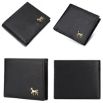 Men Horizontal Wallet Multifunctional Business Tri-fold Card Holder - Image 7