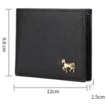 Men Horizontal Wallet Multifunctional Business Tri-fold Card Holder - Image 2