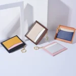 Women PU Leather Small Wallet Short Ultra-thin Color Contrast Splicing Card Holder - Image 7