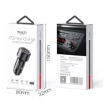 Yesido Y42 PD+QC3.0 Car Charger Cigarette Lighter 42W Fast Charger - Image 12