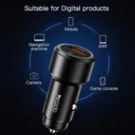 Yesido Y42 PD+QC3.0 Car Charger Cigarette Lighter 42W Fast Charger - Image 7